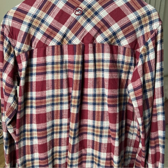 Magellan Classic Fit Maroon Flannel L/S Button Up Size S - Picture 12 of 13